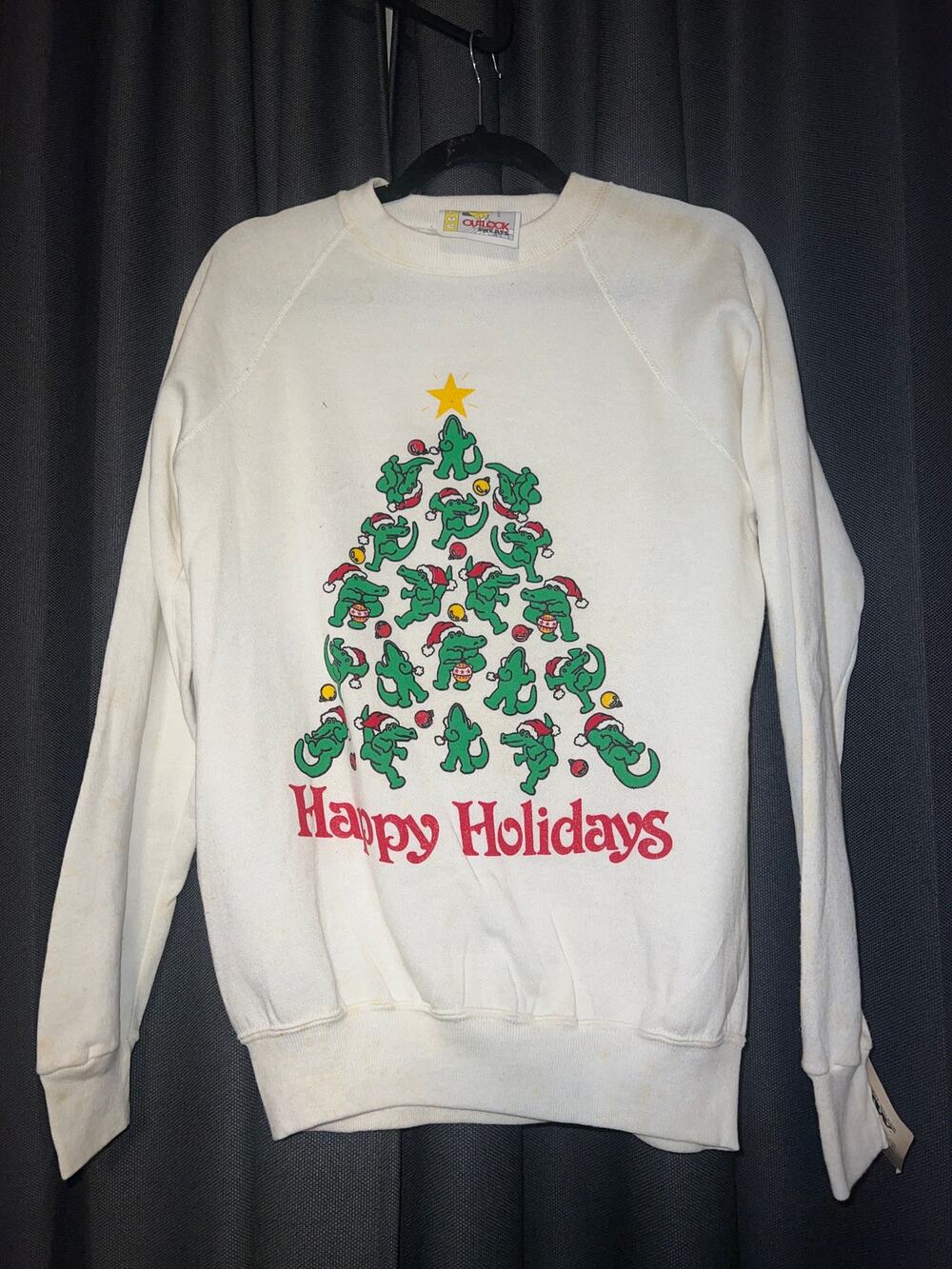 Ugly Christmas Sweater Xmas Sweatshirt Crewneck Size Medium Vintage